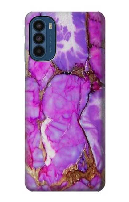 W2907 Purple Turquoise Stone Hard Case and Leather Flip Case For Motorola Moto G41