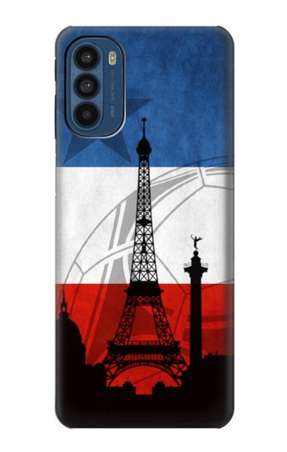 W2980 France Football Soccer Hard Case and Leather Flip Case For Motorola Moto G41