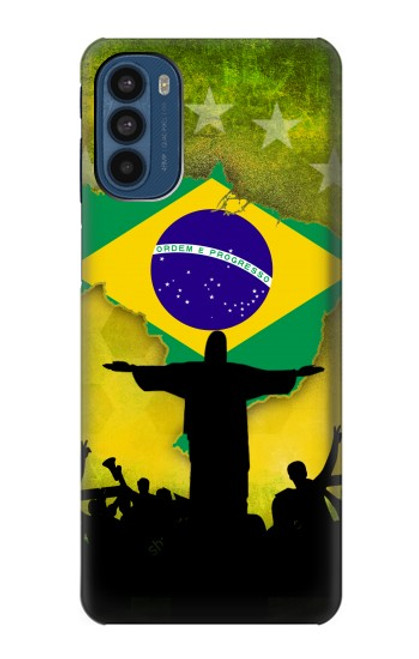 W2981 Brazil Football Soccer Hard Case and Leather Flip Case For Motorola Moto G41