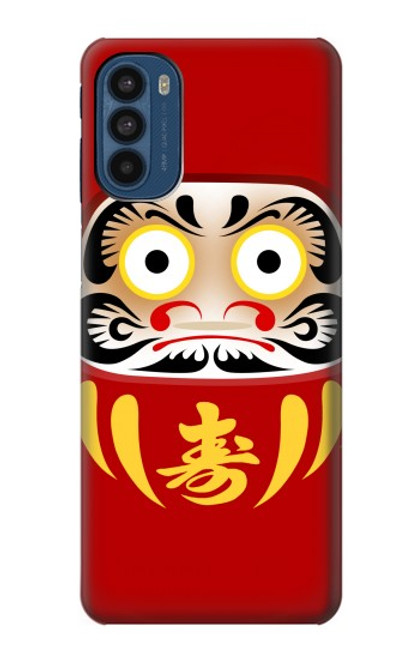 W3045 Japan Good Luck Daruma Doll Hard Case and Leather Flip Case For Motorola Moto G41