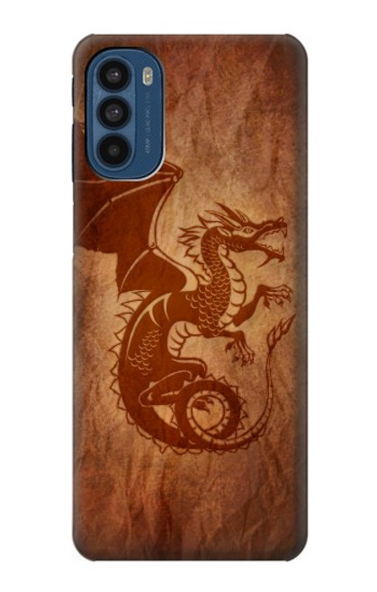 W3086 Red Dragon Tattoo Hard Case and Leather Flip Case For Motorola Moto G41