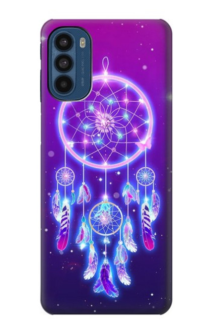 W3484 Cute Galaxy Dream Catcher Hard Case and Leather Flip Case For Motorola Moto G41