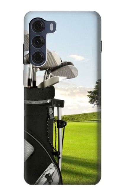 W0067 Golf Hard Case and Leather Flip Case For Motorola Moto G200 5G