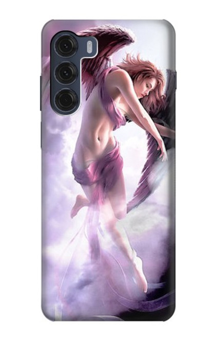 W0407 Fantasy Angel Hard Case and Leather Flip Case For Motorola Moto G200 5G