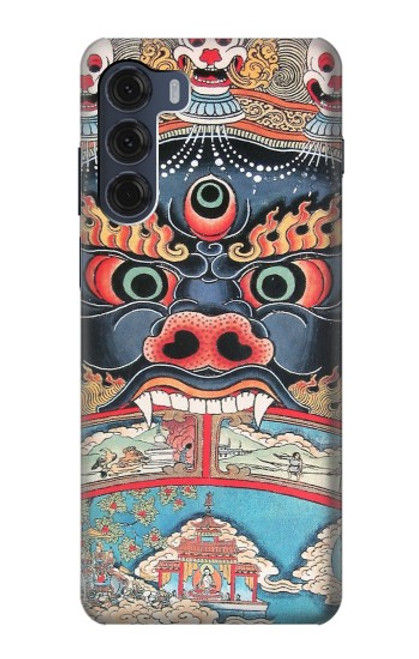 W0572 Tibet Art Hard Case and Leather Flip Case For Motorola Moto G200 5G