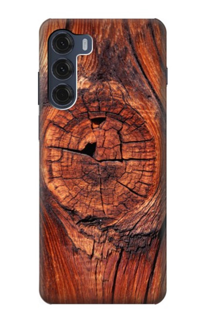 W0603 Wood Graphic Printed Hard Case and Leather Flip Case For Motorola Moto G200 5G