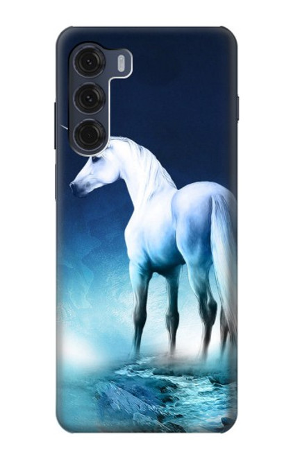 W1130 Unicorn Horse Hard Case and Leather Flip Case For Motorola Moto G200 5G