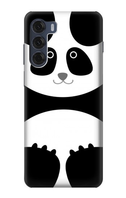 W2085 Panda Minimalist Hard Case and Leather Flip Case For Motorola Moto G200 5G