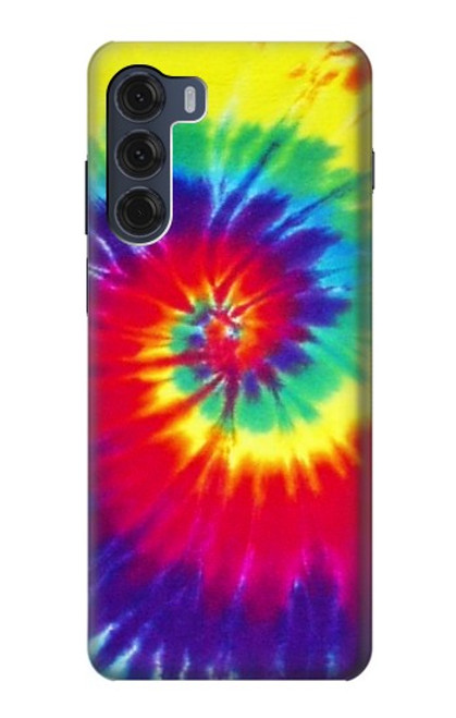 W2884 Tie Dye Swirl Color Hard Case and Leather Flip Case For Motorola Moto G200 5G