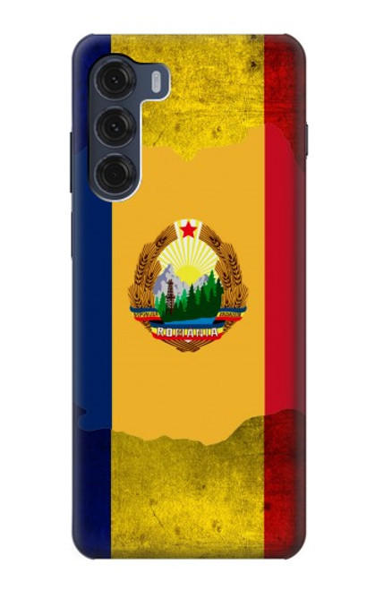 W3021 Romania Flag Hard Case and Leather Flip Case For Motorola Moto G200 5G