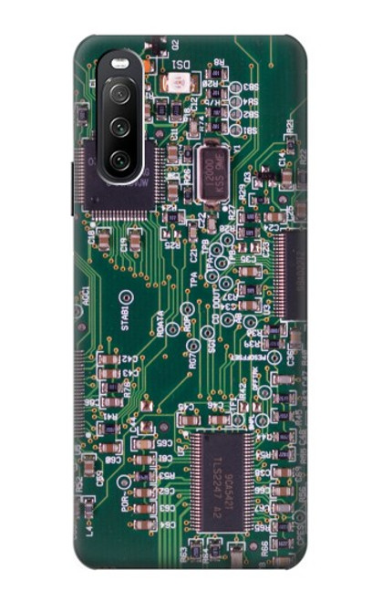 W3519 Electronics Circuit Board Graphic Hard Case and Leather Flip Case For Sony Xperia 10 III Lite