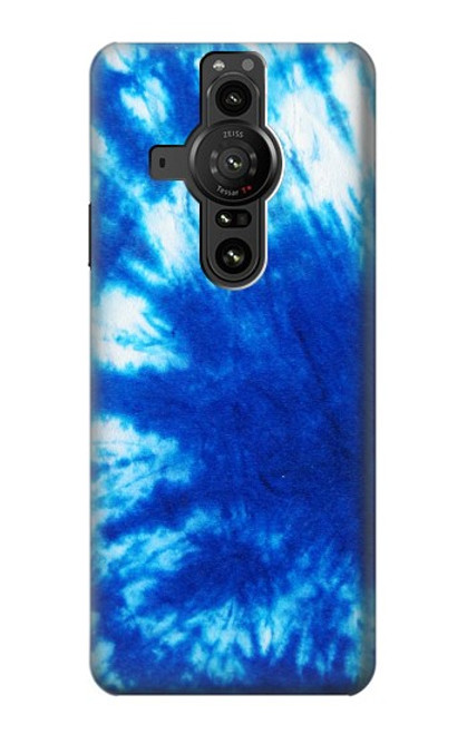 W1869 Tie Dye Blue Hard Case and Leather Flip Case For Sony Xperia Pro-I
