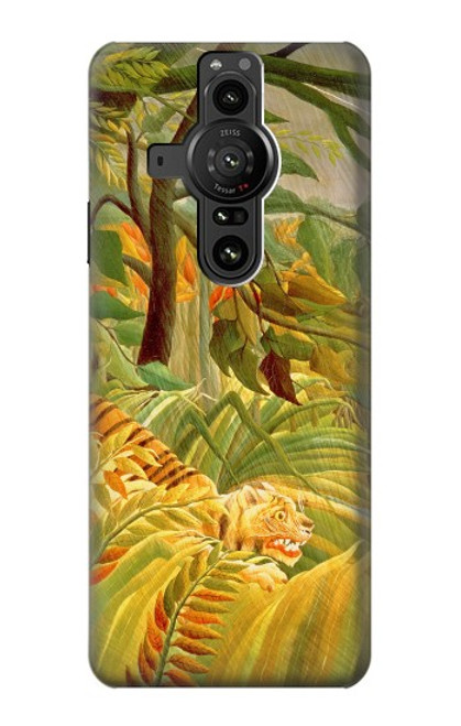 W3344 Henri Rousseau Tiger in a Tropical Storm Hard Case and Leather Flip Case For Sony Xperia Pro-I