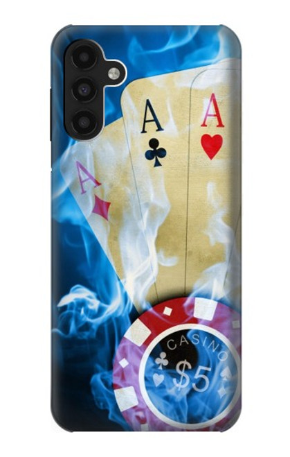 W0348 Casino Hard Case and Leather Flip Case For Samsung Galaxy A13 4G