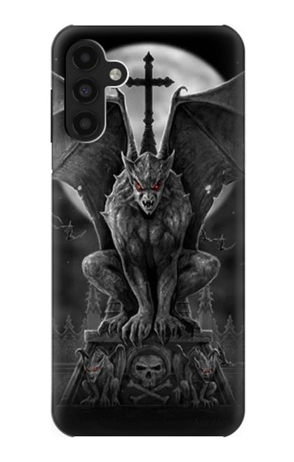 W0850 Gargoyle Devil Demon Hard Case and Leather Flip Case For Samsung Galaxy A13 4G