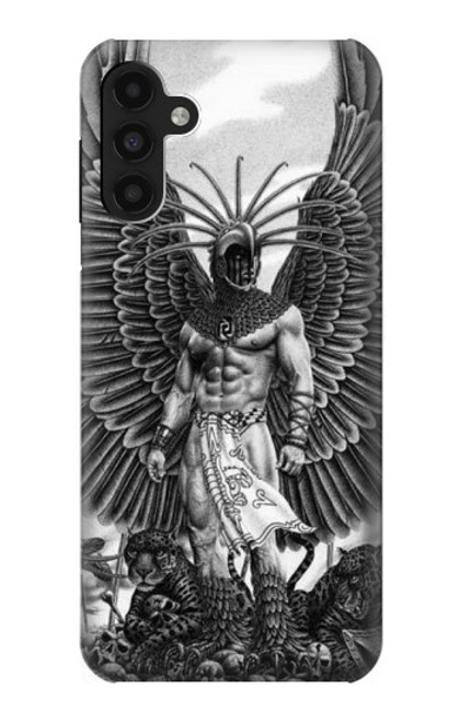 W1235 Aztec Warrior Hard Case and Leather Flip Case For Samsung Galaxy A13 4G