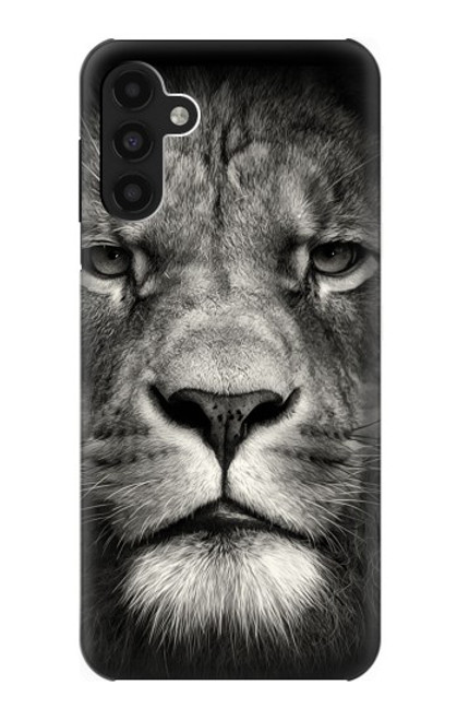 W1352 Lion Face Hard Case and Leather Flip Case For Samsung Galaxy A13 4G