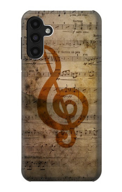 W2368 Sheet Music Notes Hard Case and Leather Flip Case For Samsung Galaxy A13 4G