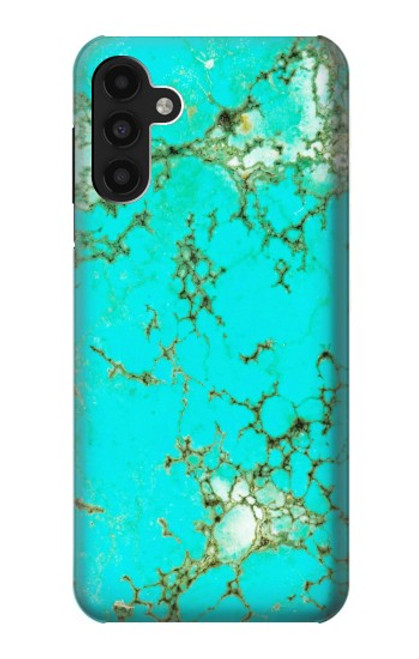 W2377 Turquoise Gemstone Texture Graphic Printed Hard Case and Leather Flip Case For Samsung Galaxy A13 4G