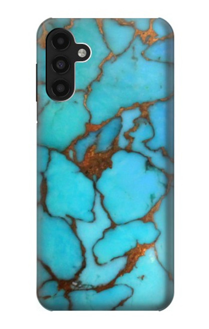 W2685 Aqua Turquoise Gemstone Graphic Printed Hard Case and Leather Flip Case For Samsung Galaxy A13 4G