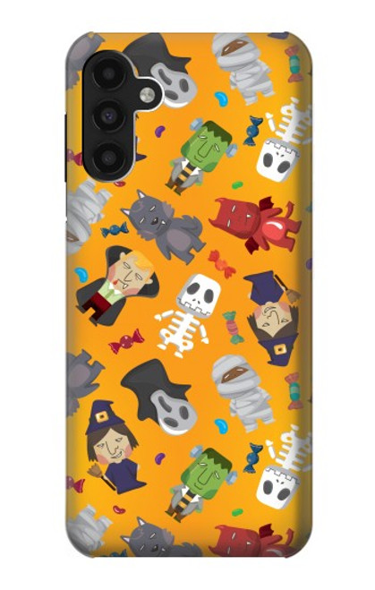 W3275 Cute Halloween Cartoon Pattern Hard Case and Leather Flip Case For Samsung Galaxy A13 4G