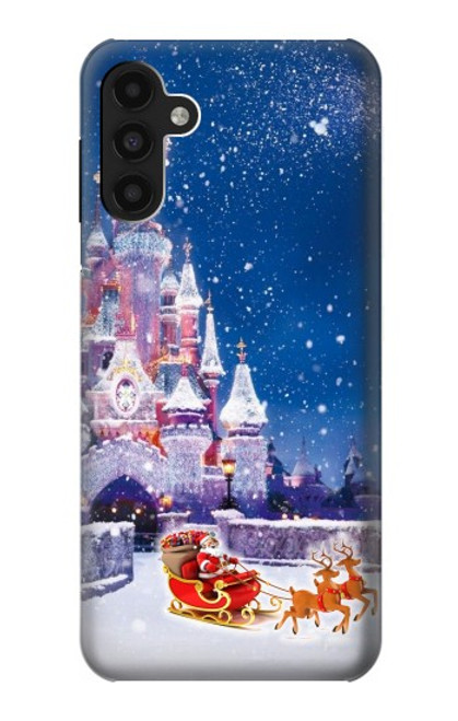 W3282 Santa Xmas Castle Hard Case and Leather Flip Case For Samsung Galaxy A13 4G