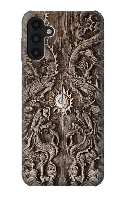 W3395 Dragon Door Hard Case and Leather Flip Case For Samsung Galaxy A13 4G