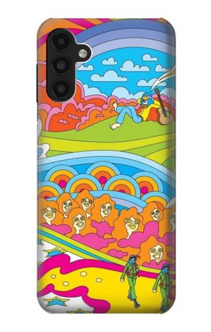 W3407 Hippie Art Hard Case and Leather Flip Case For Samsung Galaxy A13 4G