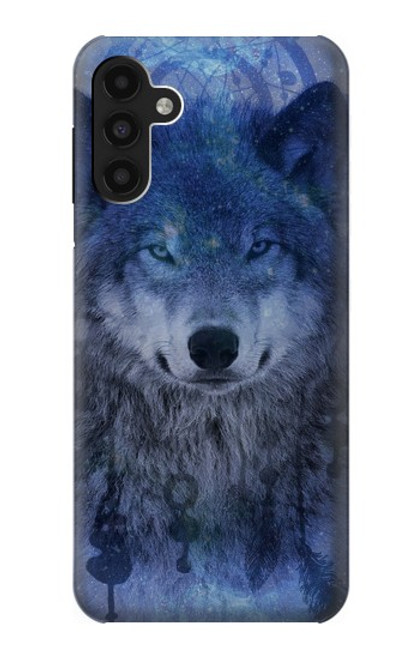 W3410 Wolf Dream Catcher Hard Case and Leather Flip Case For Samsung Galaxy A13 4G