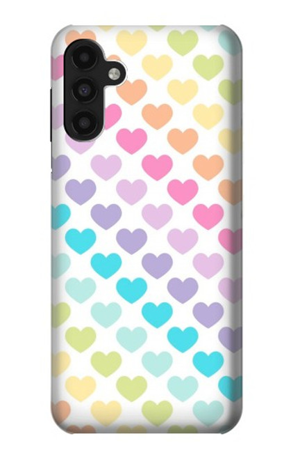 W3499 Colorful Heart Pattern Hard Case and Leather Flip Case For Samsung Galaxy A13 4G