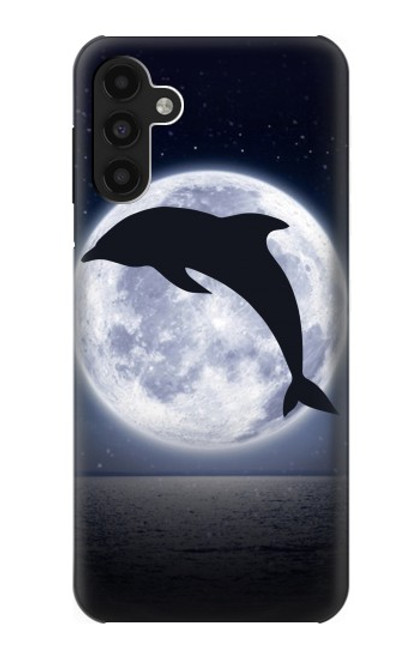 W3510 Dolphin Moon Night Hard Case and Leather Flip Case For Samsung Galaxy A13 4G