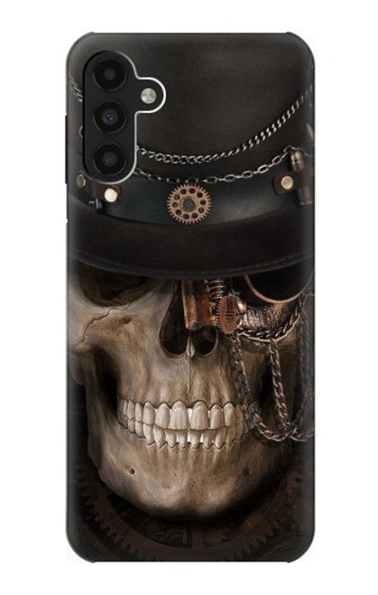 W3852 Steampunk Skull Hard Case and Leather Flip Case For Samsung Galaxy A13 4G