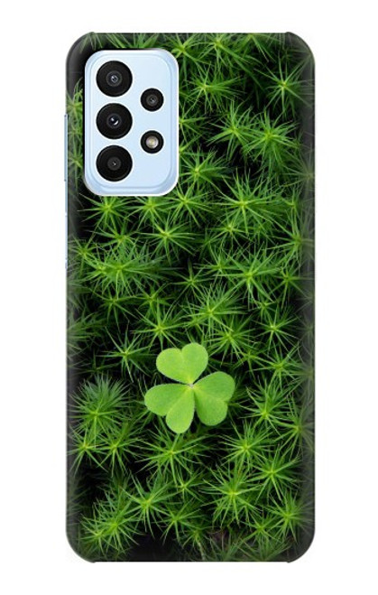 W0358 Clover Lucky Leaf Hard Case and Leather Flip Case For Samsung Galaxy A23