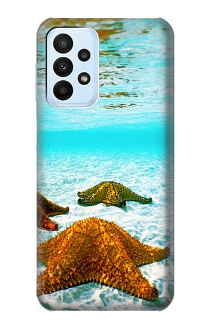 W1679 Starfish Sea Beach Hard Case and Leather Flip Case For Samsung Galaxy A23