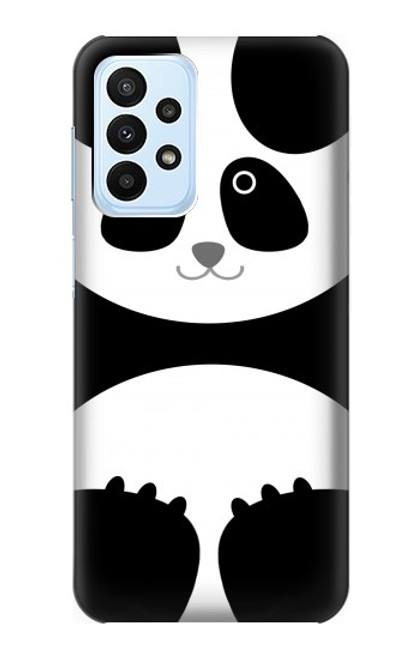 W2085 Panda Minimalist Hard Case and Leather Flip Case For Samsung Galaxy A23
