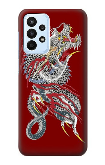 W2104 Yakuza Dragon Tattoo Hard Case and Leather Flip Case For Samsung Galaxy A23