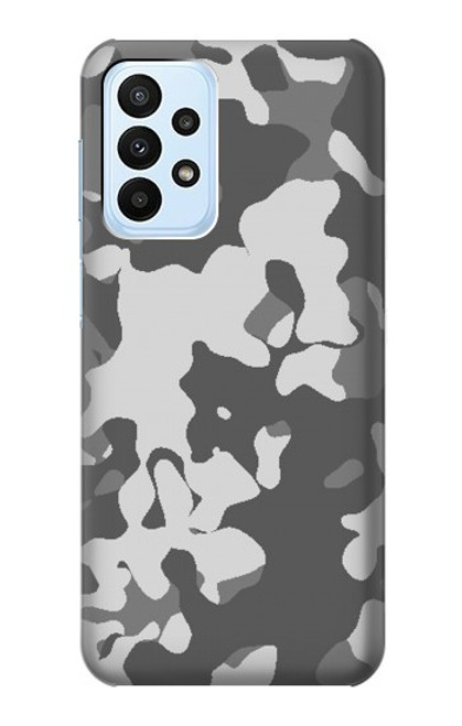 W2186 Gray Camo Camouflage Graphic Printed Hard Case and Leather Flip Case For Samsung Galaxy A23