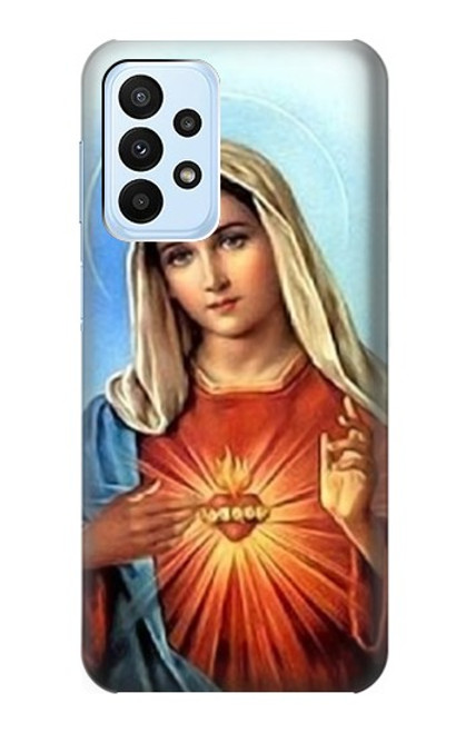 W2420 The Virgin Mary Santa Maria Hard Case and Leather Flip Case For Samsung Galaxy A23