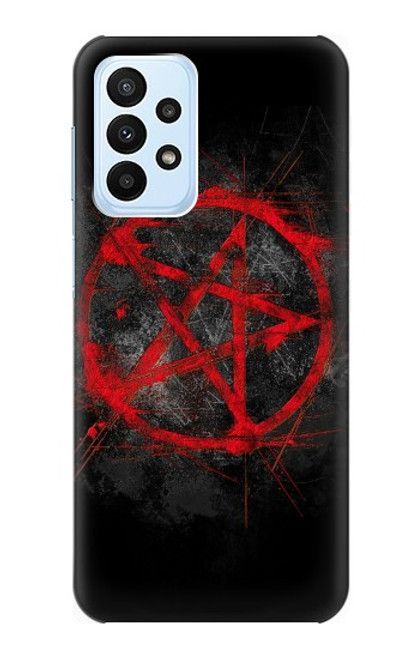 W2557 Pentagram Hard Case and Leather Flip Case For Samsung Galaxy A23