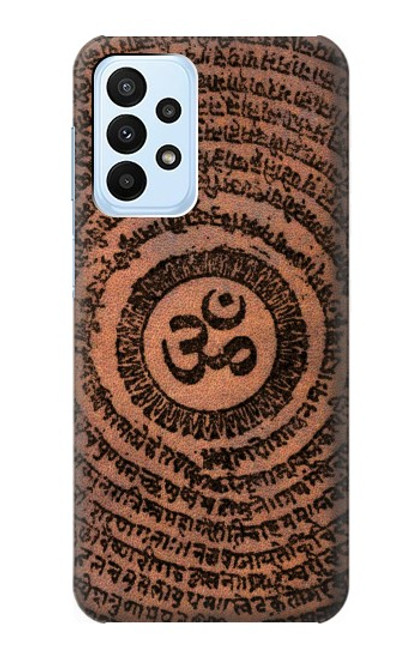 W2874 Om Symbol Tattoo Hard Case and Leather Flip Case For Samsung Galaxy A23