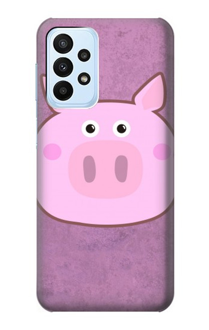 W3269 Pig Cartoon Hard Case and Leather Flip Case For Samsung Galaxy A23