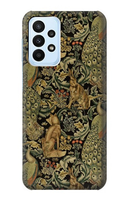 W3661 William Morris Forest Velvet Hard Case and Leather Flip Case For Samsung Galaxy A23