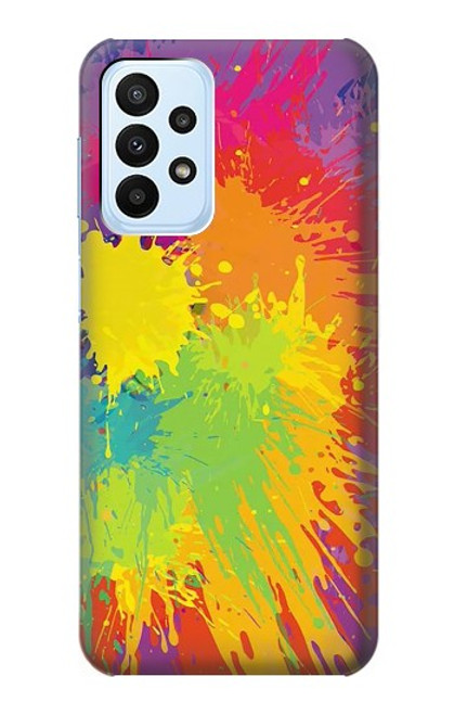 W3675 Color Splash Hard Case and Leather Flip Case For Samsung Galaxy A23