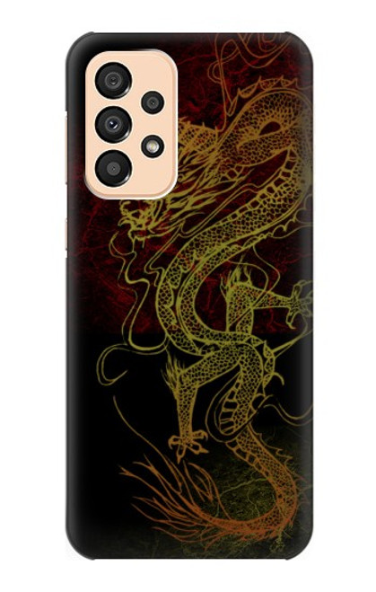 W0354 Chinese Dragon Hard Case and Leather Flip Case For Samsung Galaxy A33 5G