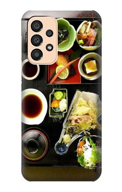 W0627 Japanese Food Hard Case and Leather Flip Case For Samsung Galaxy A33 5G