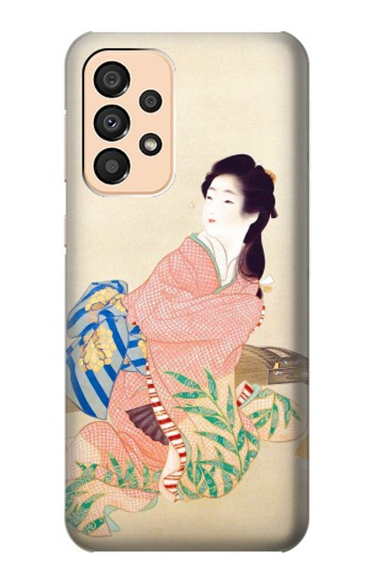 W0889 Japan Art Kimono Hard Case and Leather Flip Case For Samsung Galaxy A33 5G