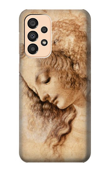 W1045 Leonardo da Vinci Woman's Head Hard Case and Leather Flip Case For Samsung Galaxy A33 5G