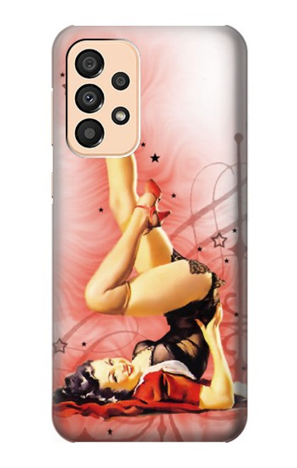 W1669 Pinup Girl Vintage Hard Case and Leather Flip Case For Samsung Galaxy A33 5G