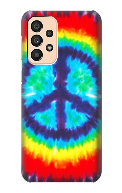 W1870 Tie Dye Peace Hard Case and Leather Flip Case For Samsung Galaxy A33 5G