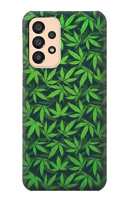 W2666 Marijuana Pattern Hard Case and Leather Flip Case For Samsung Galaxy A33 5G